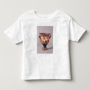 Camiseta Infantil Vermelho-figura krater que descreve amazons e