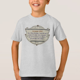 Camiseta Infantil Versículo Bíblico Jeremias 29:11