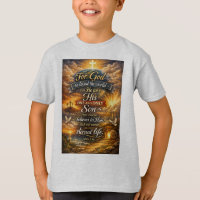 Camiseta Infantil Versículo Bíblico João 3:16