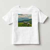 Camiseta Infantil Versículo Bíblico Salmo 23:1