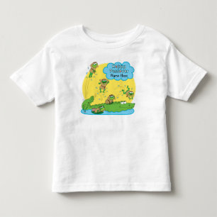 Camiseta Infantil Vestido com Babado Alegre Páscoa