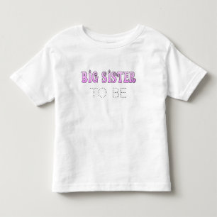 Camiseta Infantil Vestido de Anúncio de Irmã Mais Velha