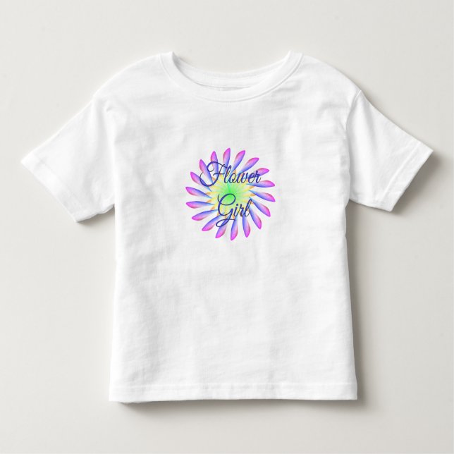 Camiseta Infantil Vestido de Casamento de Ruffle Toddler (Frente)