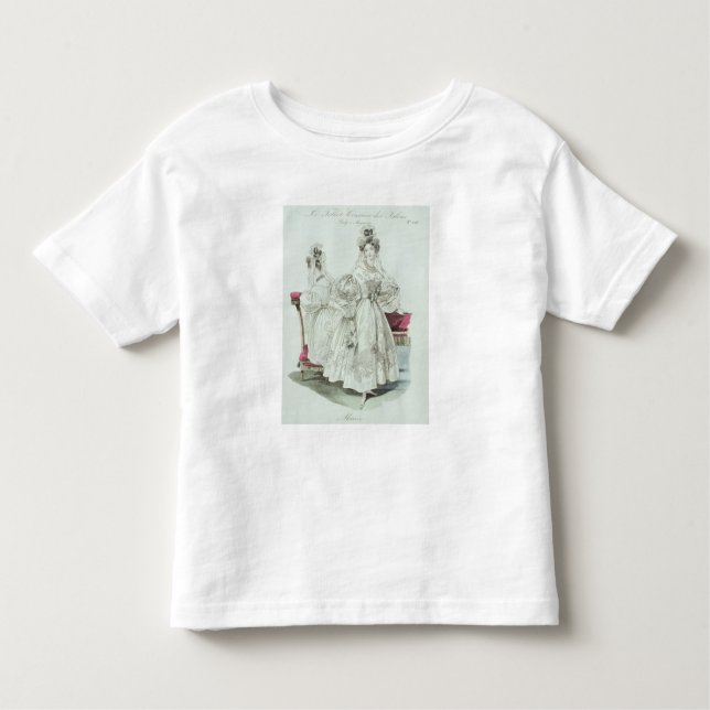 Camiseta Infantil Vestido de casamento, "Le Follet Courrier Salons (Frente)