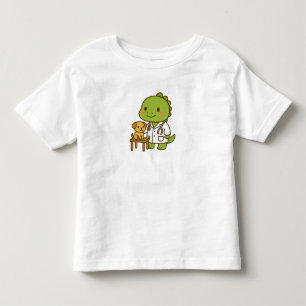 Camiseta Infantil Veterinário Kawaii Dinossauro – Trabalhos de Dino 