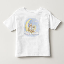 Camiseta Infantil Viagem à Lua, Ursinho e Coelho