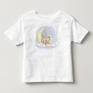 Camiseta Infantil Viagem à Lua, Ursinho e Coelho