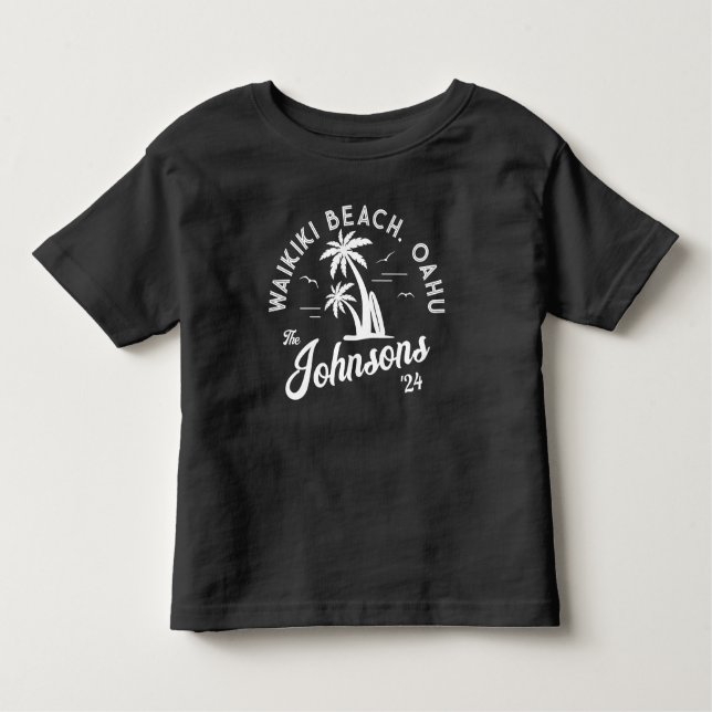 Camiseta Infantil Viagem de Férias Familiares Personalizadas de Summ (Frente)
