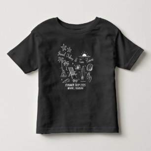 Camiseta Infantil Viagem de Verão Personalizada da Família ao Grupo 