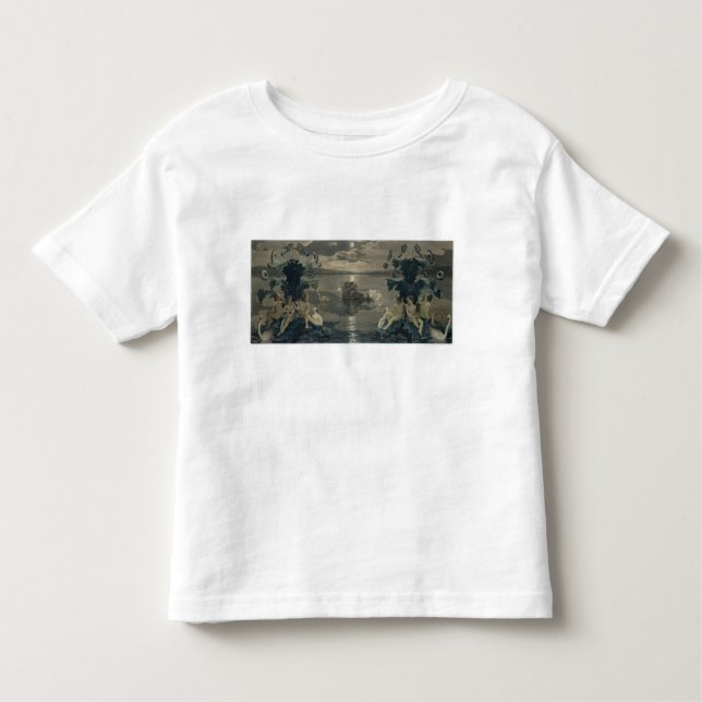 Camiseta Infantil Viagem do mar do Arion, 1809 (Frente)