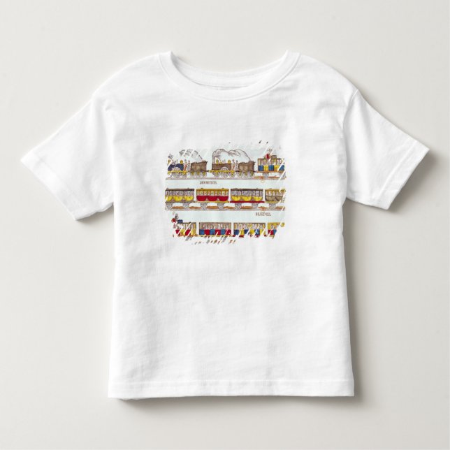 Camiseta Infantil Viagem do trilho em 1845 (Frente)