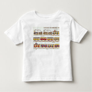 Camiseta Infantil Viagem do trilho em 1845