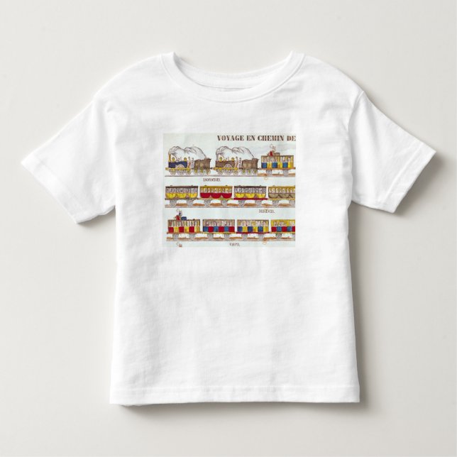 Camiseta Infantil Viagem do trilho em 1845 (Frente)
