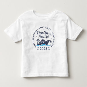 Camiseta Infantil Viagem em Cruzeiro de Família Personalizada Corres