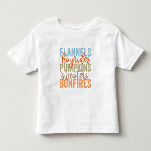Camiseta Infantil Vibes de queda divertida