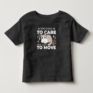 Camiseta Infantil Vibes relaxadas e preguiçosas para Design de gatin