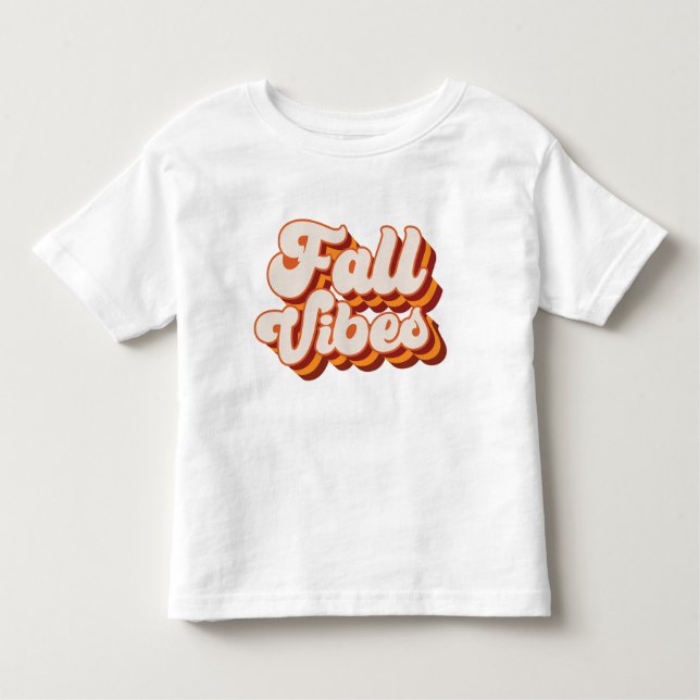 Camiseta Infantil Víblias de queda retrô (Frente)
