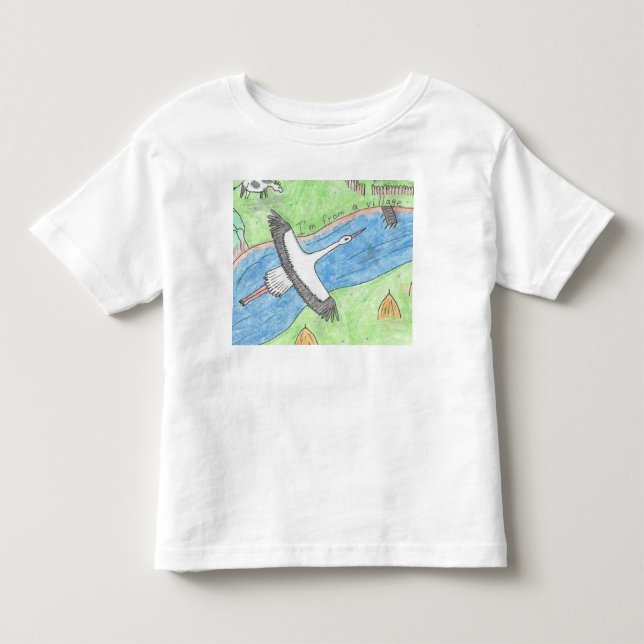 Camiseta Infantil Vibrações da Aldeia (Frente)