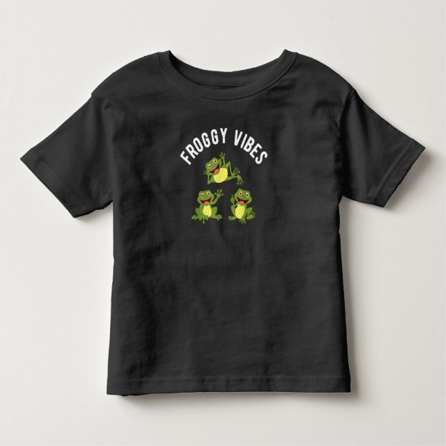 CAMISETA INFANTIL VÍBULOS FROGOS AMANTES DO SAPO ENGRAÇADOS CRIANÇAS (Frente)