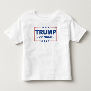 Camiseta Infantil Vice-presidente da Trump Personalizada 2024