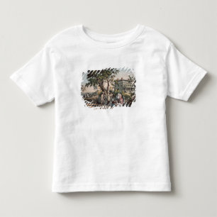 Camiseta Infantil Vida no campo americana - tarde de outubro, 1855