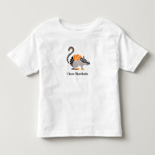 Camiseta Infantil Vida selvagem - adoro NUMBATS - Imagem animal