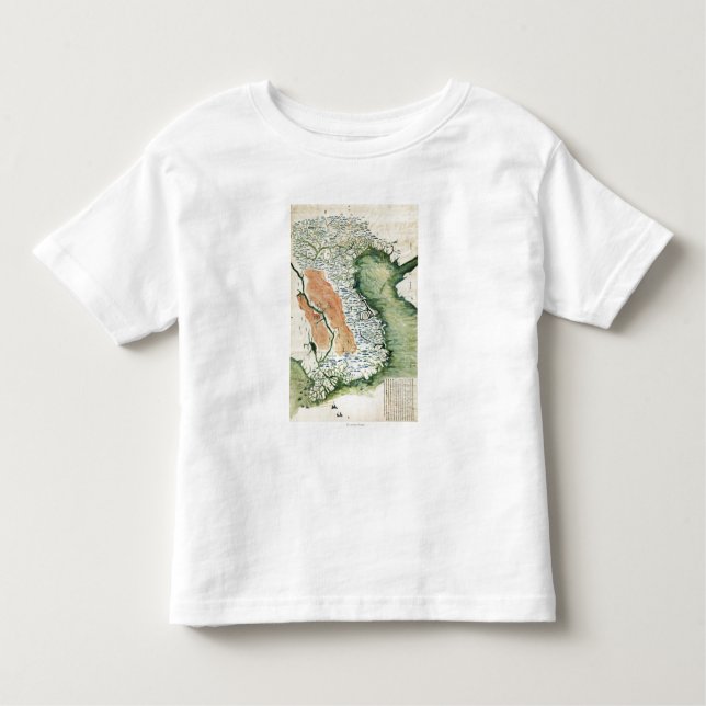 Camiseta Infantil VietnamPanoramic MapVietnam (Frente)