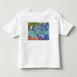 Camiseta Infantil Vincent Van Gogh pintando Íris