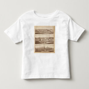 Camiseta Infantil Vinhedos, ranchos, Tulare Co, Calif