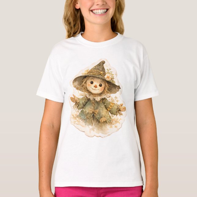 Camiseta Infantil Vintage Golden Meadow (Frente)