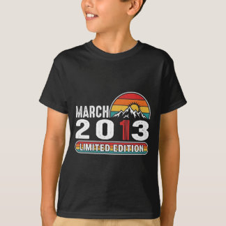 Camiseta Infantil Vintage Março 2013