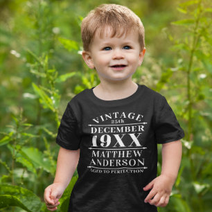 Camiseta Infantil Vintage personalizada envelhecida em perfeição