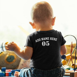 Camiseta Infantil Vintage Personalizado Nome do Baseball Número Retr