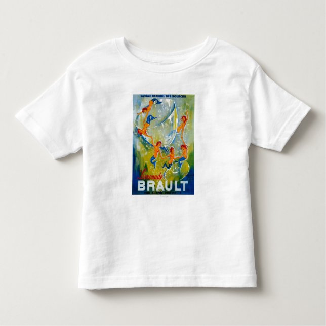Camiseta Infantil Vintage PosterEurope de Limonade Brault (Frente)