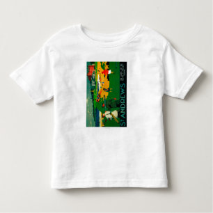Camiseta Infantil Vintage PosterEurope de St Andrews