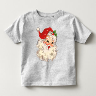 Camiseta Infantil Vintage Retro Red Papais noeis Unisex Toddler T Sh