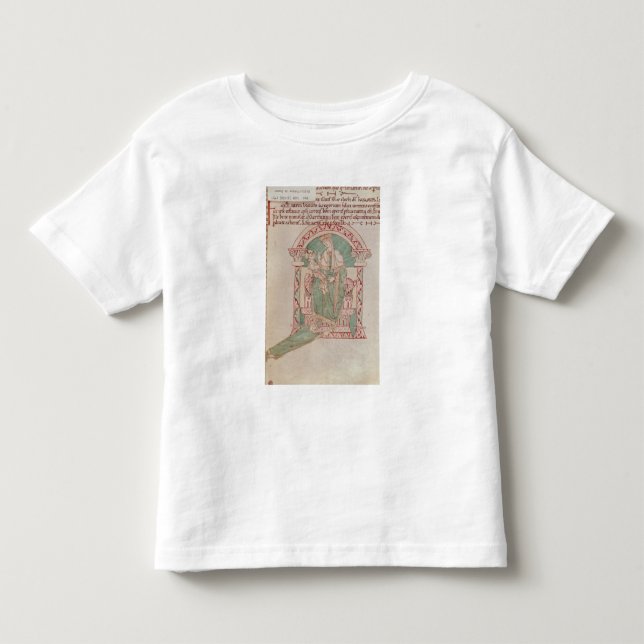 Camiseta Infantil Virgin e criança com St Gregory o excelente (Frente)