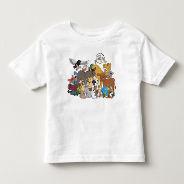 Camiseta Infantil Virtude Heroes™ Toddler T-Shirt (Frente)