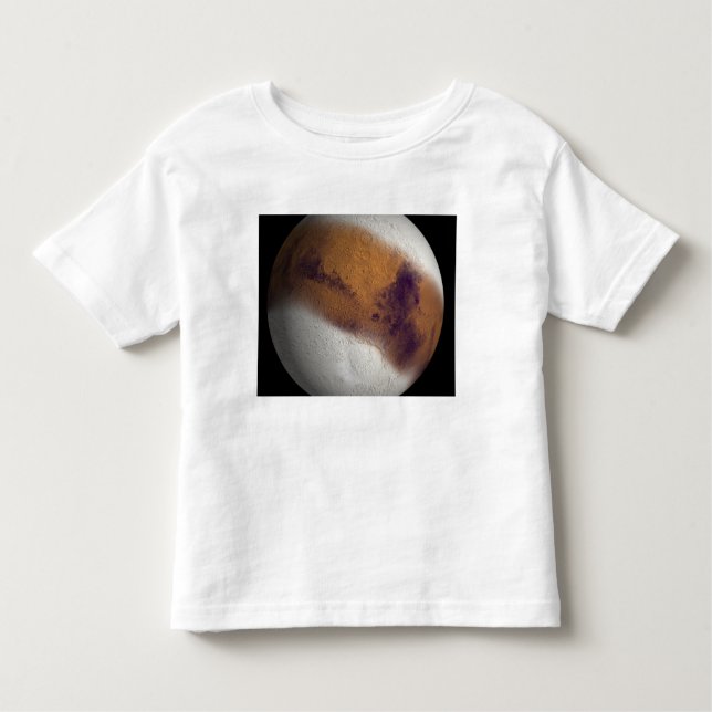 Camiseta Infantil Visão simulada de Marte (Frente)