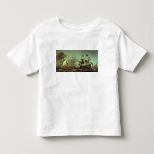 Camiseta Infantil Visita real à frota, o 5 de junho de 1672