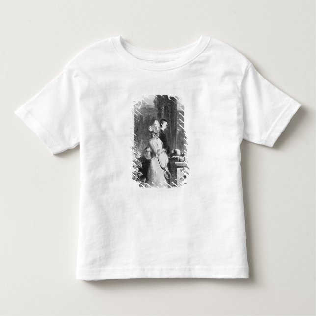 Camiseta Infantil Visitando o túmulo de Heloise e de Abelard (Frente)
