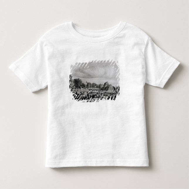 Camiseta Infantil Visitantes que vêem a casa de palma no palácio de (Frente)