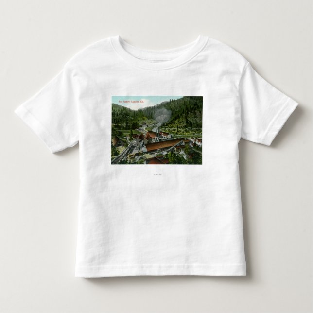 Camiseta Infantil Vista aérea da caixa FactoryLamoine, CA (Frente)