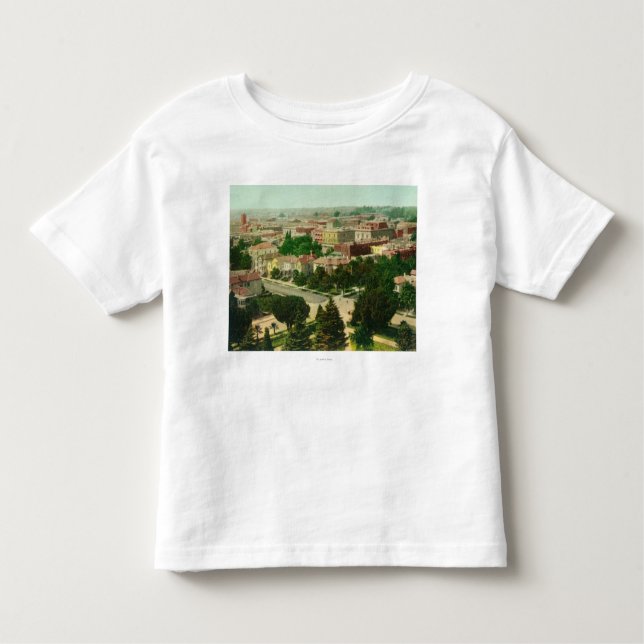 Camiseta Infantil Vista aérea da cidade (Frente)