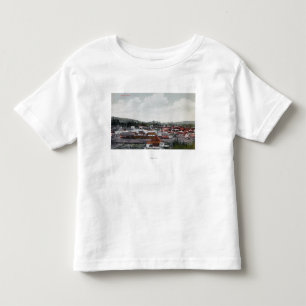 Camiseta Infantil Vista aérea da cidade