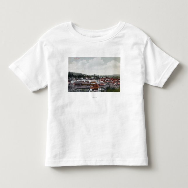 Camiseta Infantil Vista aérea da cidade (Frente)