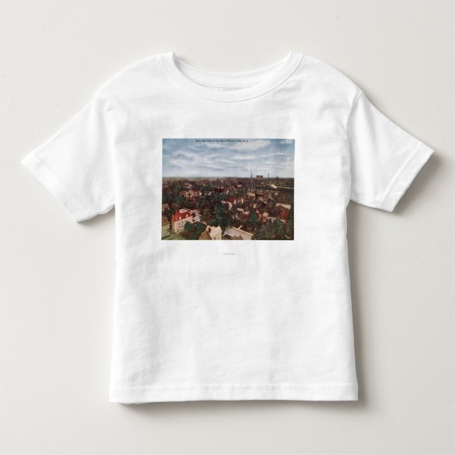 Camiseta Infantil Vista aérea da cidade (Frente)