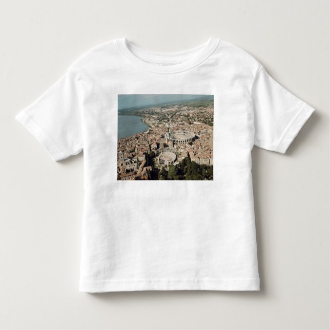 Camiseta Infantil Vista aérea da cidade com (Frente)