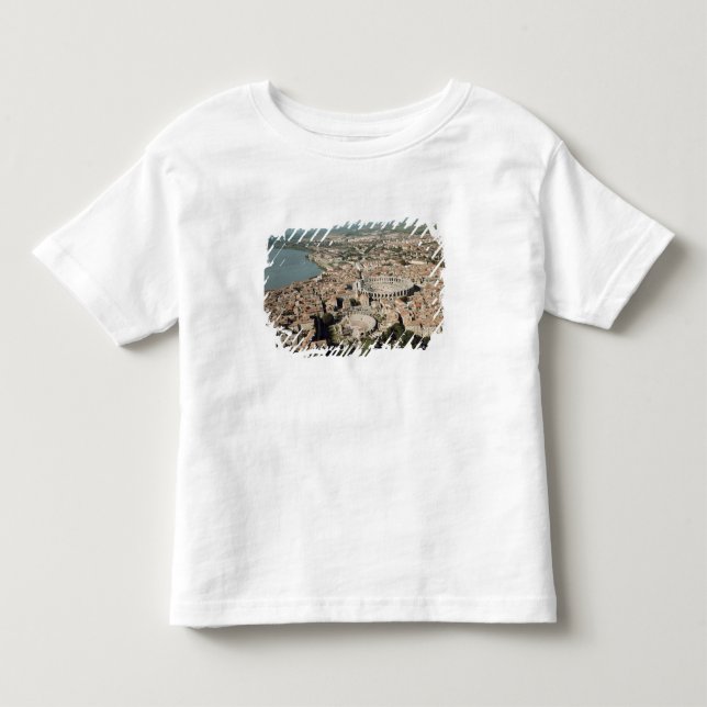 Camiseta Infantil Vista aérea da cidade com (Frente)