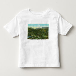 Camiseta Infantil Vista aérea da cidade com montanha de Hurrican